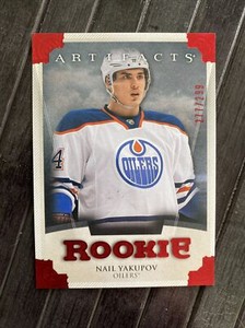 2013-14 Upper Deck Artifacts Hockey Rookie Ruby Parallel /299 Nail Yakupov
