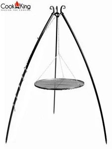 CookKing 22007 Schwenkgrill 200cm - Grillrost aus Rohstahl 60cm - Afbeelding 1 van 1