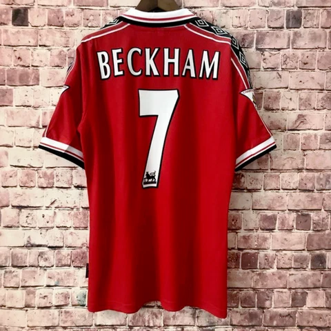Retro 1998/1999 United Kingdom#7 Home Shirt Cover