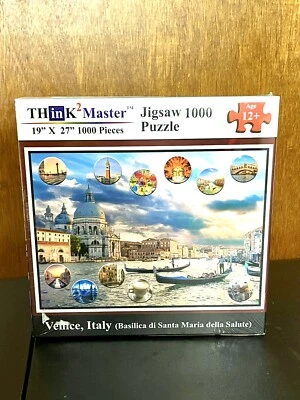 Educa 2000 Piece Jigsaw Puzzle Santa Maria della Salute Venice Gondolas #11761 - Image 1 of 3