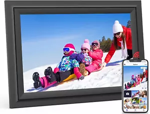 Digital Picture Frame, 10.1 Inch Wifi Digital Photo Frame Electronic, IPS HD To - Picture 1 of 12