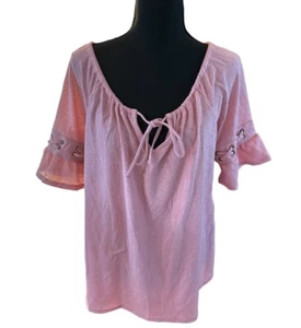 Camicia blusa donna Naif rosa taglia grande - Foto 1 di 8