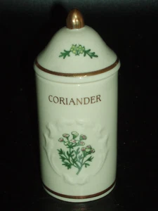 THE LENOX SPICE GARDEN (GIFTWARE) 1992 Fine Porcelain CORIANDER Jar & Lid NEW - Picture 1 of 5