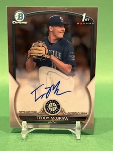 Bowman Draft Chrome Prospect Auto Teddy McGraw 2023 #CDA-TM Auto Mariners radiocontrol - Imagen 1 de 2