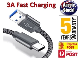 USB-C 3.1 Type C Data Cable Fast Charge For Samsung S21 S20 Ultra S10 5G S9 S8 - Picture 1 of 12