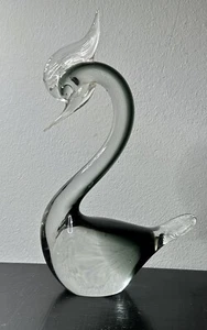 Large Vintage Crystal Swan Rare Shape And Color Tinny Work - Picture 1 of 18