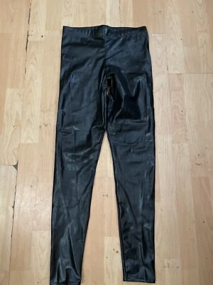 BLACKMILK wet Look Faux Leather Leggings Size M Women Casual High Waist V1 - Image 1 of 4