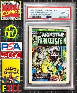 1984 FTCC Marvel First Issue Covers - Monster Frankenstein #1 - PSA 10 GEM MINT - Picture 1 of 4