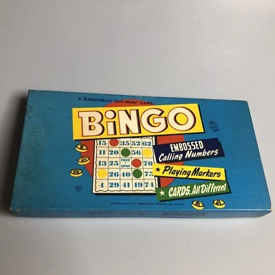 BINGO A Transogram Gold Medal Game Vintage Board Game, 1948, Original Box - Image 1 of 3