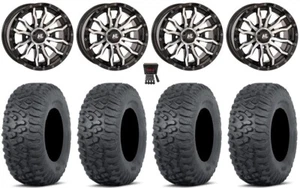 High Lifter HL21 14" Wheels Machined 32" Terra Hook Tires Can-Am Defender - Picture 1 of 4