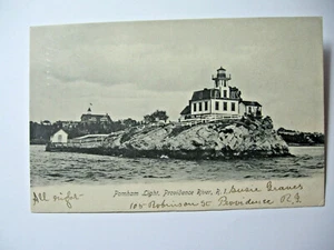 1906 Pomham Light, Providence River, R.I. Postcard - Picture 1 of 2