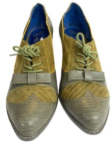 8,5 US 39,5 Eur Licencia Poética Fuerza de Belleza Zapatos de Tacón Para Mujer Verde Oliva - Imagen 1 de 8