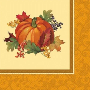 Bountiful Holiday 16 Ct Dinner Napkins Fall Thanksgiving - Picture 1 of 1