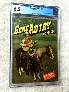 Gene Autry Comics #38 DELL Apr 1950 cgc 6.5 off-wh/Wht Pgs Photocover Front/Rear - Picture 1 of 10
