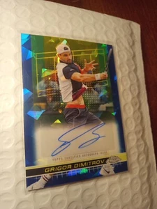 Autograph GRIGOR DIMITROV 2024 Topps Chrome Sapphire Refractor Auto #TCA-GDV - Picture 1 of 4