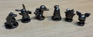 6 figuras de repuesto de metal peltre edición Johto Pokémon Monopoly - Imagen 1 de 5