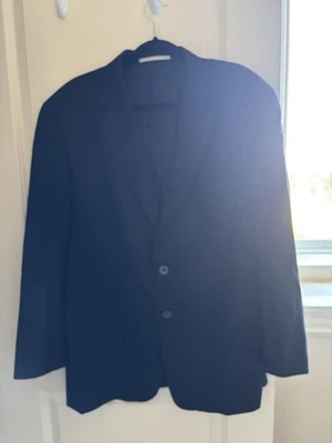 Blazer azul de doble botonadura mezcla lana/cachemira Burberry para hombre talla 44R Foto 1 de 4