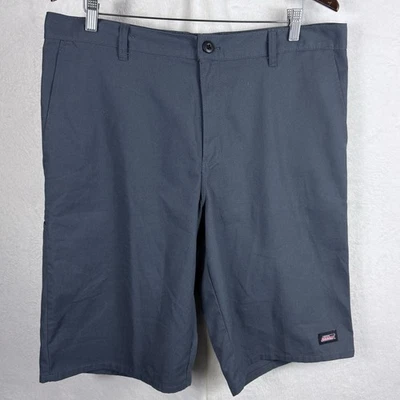 Dickies Shorts Mens 36 Blue Twill Blend 5 Pocket Logo Bermuda Workwear - Image 1 of 4