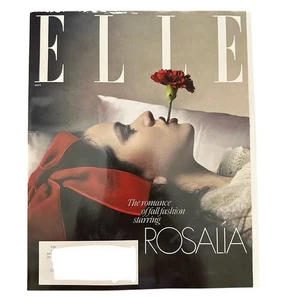 Elle Magazine September 2025 The Romance of Fall Fashion Starring Rosalia - Picture 1 of 1