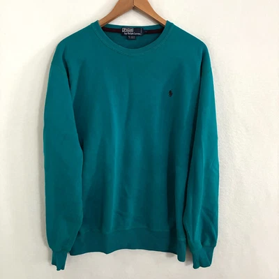 Vtg Polo Ralph Lauren Sweatshirt Mens S Crewneck Logo Pullover Preppy Sweater - Image 1 of 4