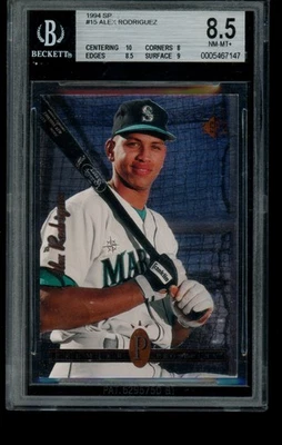 ALEX RODRIGUEZ - 1994 SP Foil RC - BGS 8.5 w 10 Centering - GOAT - Image 1 of 2