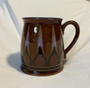 *USADA EN EXCELENTE ESTADO***DE COLECCIÓN* Taza Denby Tudor Flame - Marrón y Azul - Gres - Inglaterra - Taza - Imagen 1 de 7