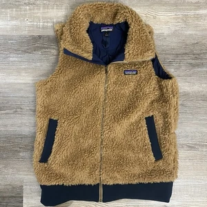 Patagonia W’s Dusty Mesa Vest Deep Pile Teddy Sherpa Fleece High Pile-sz L NWOT - Picture 1 of 7