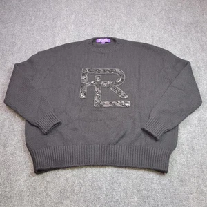 Ralph Lauren Purple Label Ebellished RL Kaschmirpullover Damen M Monogramm $ 1490 - Bild 1 von 8