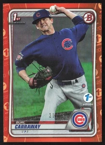 2020 Bowman Draft Edition Orange 21/25 Burl Carraway #BD-25 SB6 - Picture 1 of 2