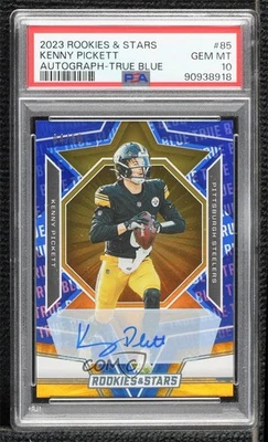 2023 Rookies & Stars True Blue Signatures /50 Kenny Pickett PSA 10 GEM MT Auto - Image 1 of 2