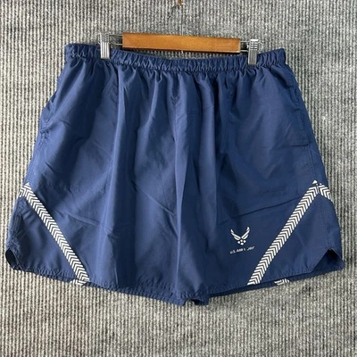 US Air Force PT Shorts Mens XL Blue Brief Lined Physical Training Running - Image 1 of 4