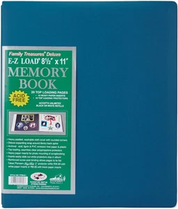 Pioneer Family Treasures Fabric Post Bound Album 8.5"X11"-Seabreeze Blue - Picture 1 of 1