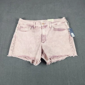 Universal Thread Shorts Damengröße 14/32 hoher Bund Midi rosa Denim neu mit Etikett - Bild 1 von 11