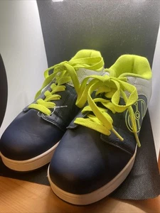 Heelys Blue And Fluoro USA Youth Size 4 - Worn Once - No Wear To Sole/wheels - Picture 1 of 11