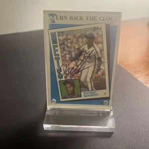 Tarjeta Doc Gooden Auto On 1989 Topps Turn Back The Clock NY Mets - Imagen 1 de 1