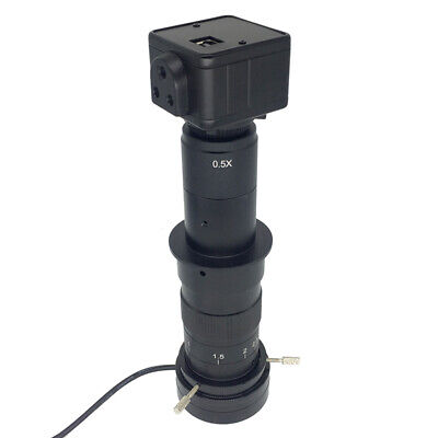5.0MP USB Video Camera Electronic Eyepiece 180X Optical Zoom Lens LED Ring Light • 118.68£