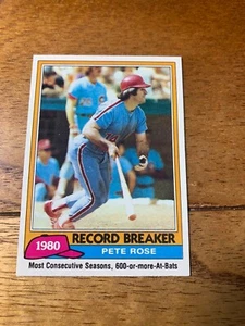 1981 TOPPS PETE ROSE RB #205 ROSSI NM-MT GIRADISCHI - Foto 1 di 2