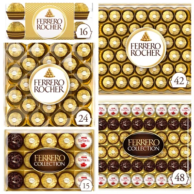 Ferrero Rocher Ferrero Collection chocolate box 16/24/42/48 pcs Chocolate Gift - Image 1 of 3