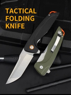 STABBYJOE Folding Pocket Knife | D2 Blade Steel | Ball Bearing | Sure Grip G10 Handle