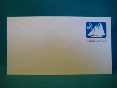 15c America's Cup-Mint-Stamped Envelope-Scott# U598-Issued 1980 - Image 1 of 3