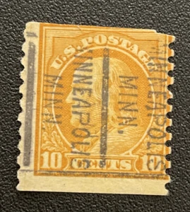 USA stamp of Benjamin Franklin. SC #497. Used. 1916-1922. CV $17.50. - Picture 1 of 2