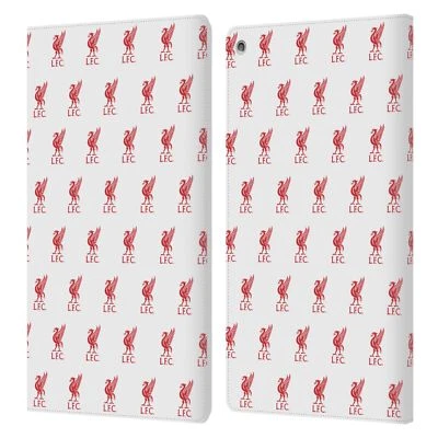 LIVERPOOL FC CREST & LIVERBIRD PATRONES 1 ESTUCHE DE LIBRO DE CUERO PU PARA AMAZON FIRE Foto 1 de 4