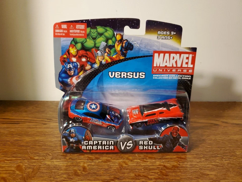 Maisto Marvel Universe Versus Diecast 2 Pack - Captain America Vs Red Skull New! - Image 1 of 4