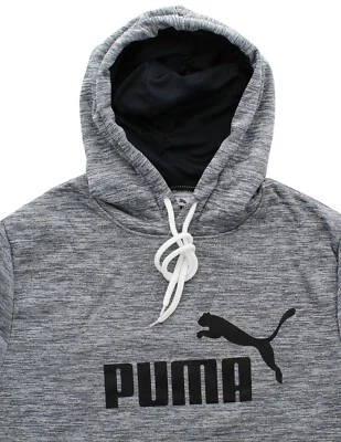  Sudadera con Capucha Puma Essentials Manga Larga Logo Grande Para Hombre Pullover Bolsillo Canguro Foto 1 de 4