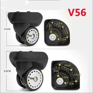 2 Pezzi Ricambio Ruota Bagaglio per Bagagli Samsonite V56 V84 HPW21000 Ruote - Foto 1 di 7
