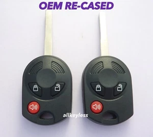 PAIR OEM refurb FORD ESCAPE TRANSIT key keyless entry remote fobs in NEW CASES - Picture 1 of 7