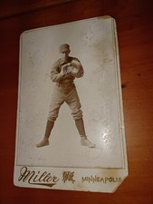 RARE 1894 95 Minneapolis Millers Catcher Baseball Player Cabinet Card Photograph