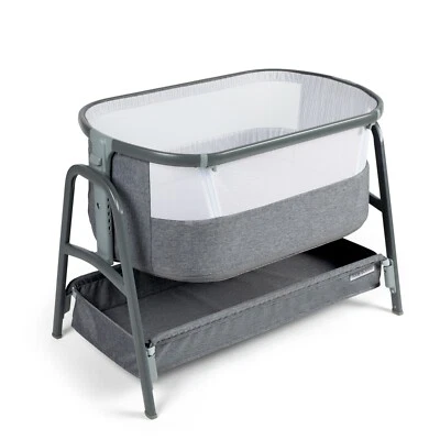 Ickle Bubba Bubba&Me Bedside Crib – 7 Heights, Mesh Windows, Mattress Included - Image 1 of 4