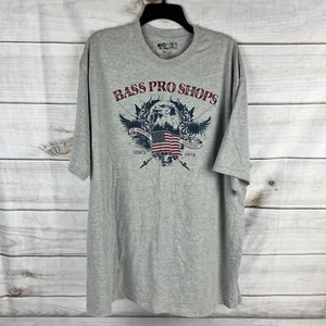 Bass Pro Shops Herren 3XL grau T-Shirt American Tradition Adler Flagge USA - Bild 1 von 4