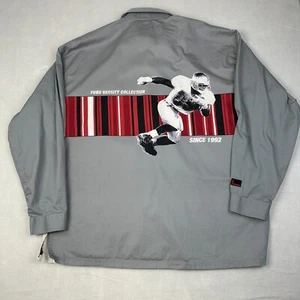 Camisa De Colección FUBU Para Hombres 2XL Gris Fútbol Suelta Gráfico Y2K Ropa de Calle Abotonada - Imagen 1 de 17